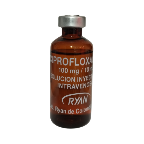 CIPROFLOXACINA SOL INY 100 MG  VIAL X 10 ML (RYAN)