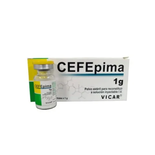 CEFEPIMA 1 GR POLVO ESTERIL PARA REC A SOL INY (VICAR)
