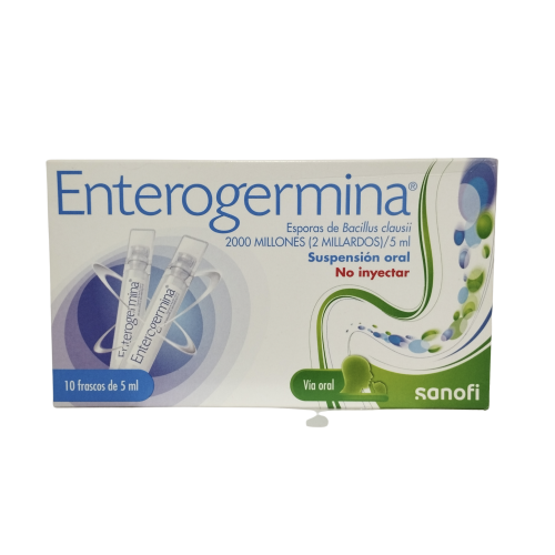 ENTEROGERMINA ESPORAS DE BACILLUS 2000 MILL SUSP ORAL X 5 ML (SANOFI)