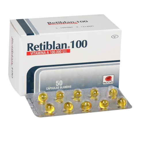 RETIBLAN VITAMINA A 100.000 U.I BLISTER X 10CAP