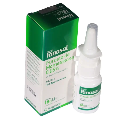 MOMETASONA (0,05G/100G) 0.05% (18 GR) SUSP PARA INH FRASCO X 140 APLICACIONES (RINOSAL)(MEGALABS)