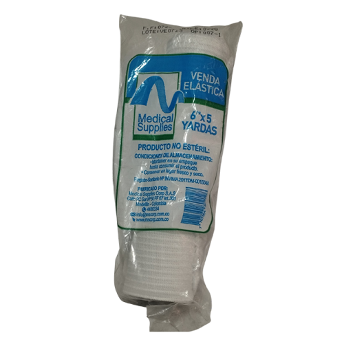 VENDA ELASTICA BLANCA 6" X 5 YDAS (MEDICAL SUPPLIES)