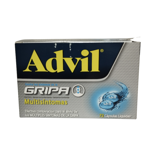 ADVIL GRIPA - IBUPROFENO + CLORFENIRAMINA + FENILEFRINA BLIS X 4 CAP LIQUIDA (PROCAPS)