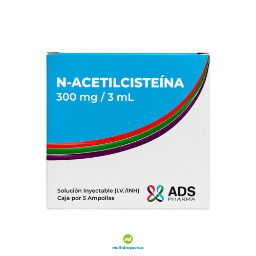 ACETILCISTEINA 300 MG CJ X 5 AMP X 3 ML (ADS)
