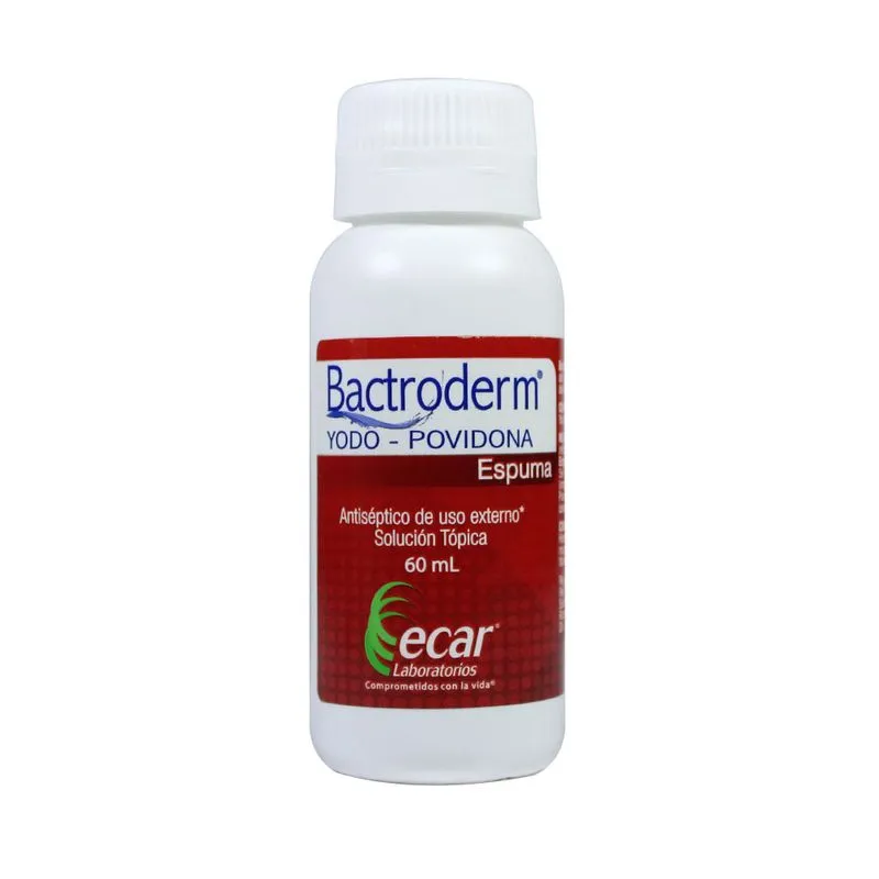 YODOPOVIDONA ESPUMA FRASCO X 60 ML (BACTRODERM)(ECAR)