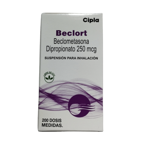 BECLOMETASONA DIPROPIONATO 250 MCG INH BUCAL FCO X 200 DOSIS (BECLORT)(CIPLA)