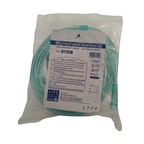 CANULA NASAL DE OXIGENO 2.1 MTS ADULTO (LIFE CARE)