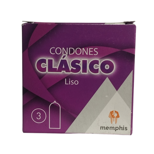 PRESERVATIVO CLASICO LISO X 3 (MEMPHIS)