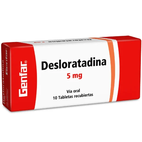 DESLORATADINA 5 MG CAJA X 10 TAB REC (GENFAR)
