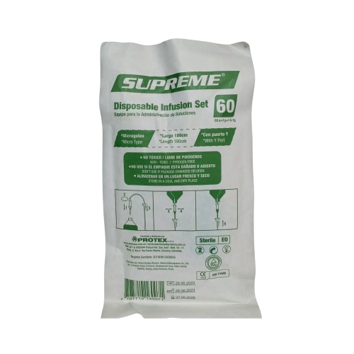 EQUIPO VENOCLISIS MICROGOTEO SIN AGUJA  (SUPREME)