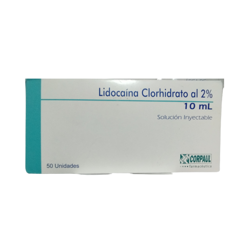 LIDOCAINA CLORHIDRATO 2% S/EPINEFRINA 10 ML SOL INY UND (CORPAUL)