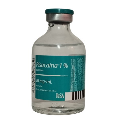 LIDOCAINA 1% SOL INY FCO X 50 ML (PISACAINA)(PISA)