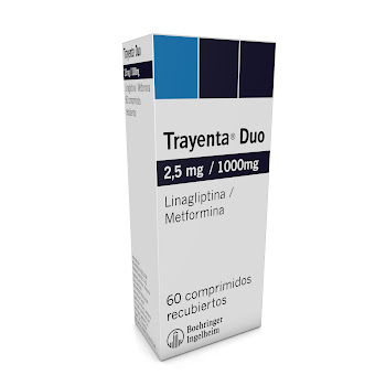 LINAGLIPTINA + METFORMINA 2.5/1.000 MG CAJA X 60 COM REC (TRAYENTA DUO)(BOEHRINGER)