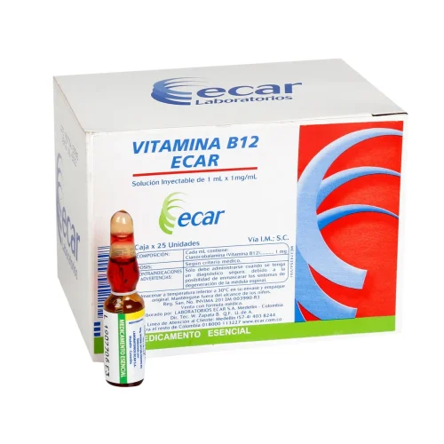 VITAMINA B12 1ML SOL INY AMP (ECAR)