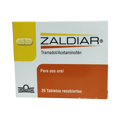 ACETAMINOFEN +TRAMADOL TAB REC CAJA X 20 (ZALDIAR)(GRUNENTHAL)